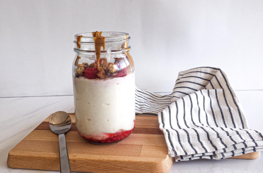 Mousse de Iogurte com Frutos Vermelhos